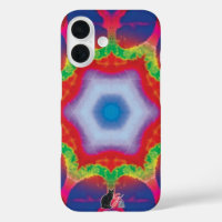 Mandril Kaleidoscope iPhone 16 Case