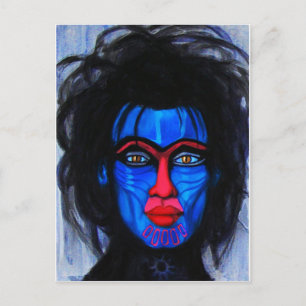 mandril man postcard