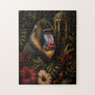 Mandrill Botanical Garden Milestone Birthday Jigsaw Puzzle