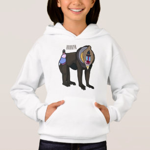 Mandrill cartoon illustration