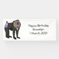 Mandrill cartoon illustration