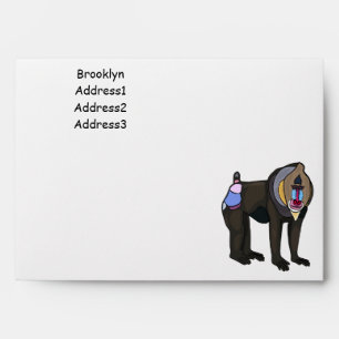 Mandrill cartoon illustration envelope