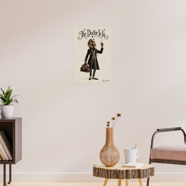 Mandrill Physician Poster (Living Room 3)
