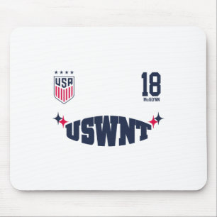 Mandy Mcglynn 18 White Uswnt Officially Licensed  Mouse Pad
