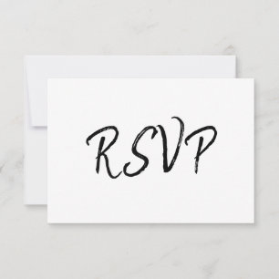 Mandy Minimalist Simple Response RSVP cards