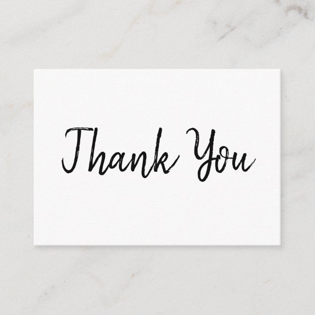 Mandy Minimalist Thank you Enclosure cards (Front)