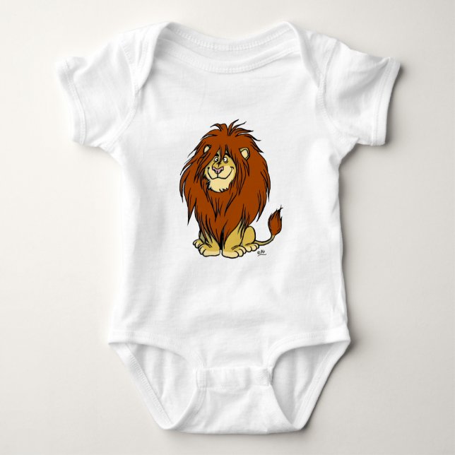 Mane Attraction baby apparel Baby Bodysuit (Front)