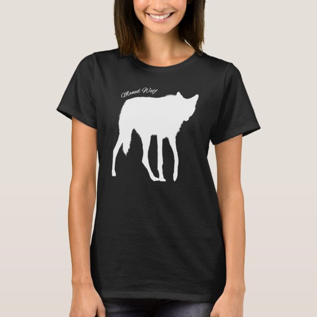 Maned Wolf South American Wild Dog Wolf  Design T-Shirt (Front)