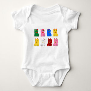 maneki neko baby bodysuit