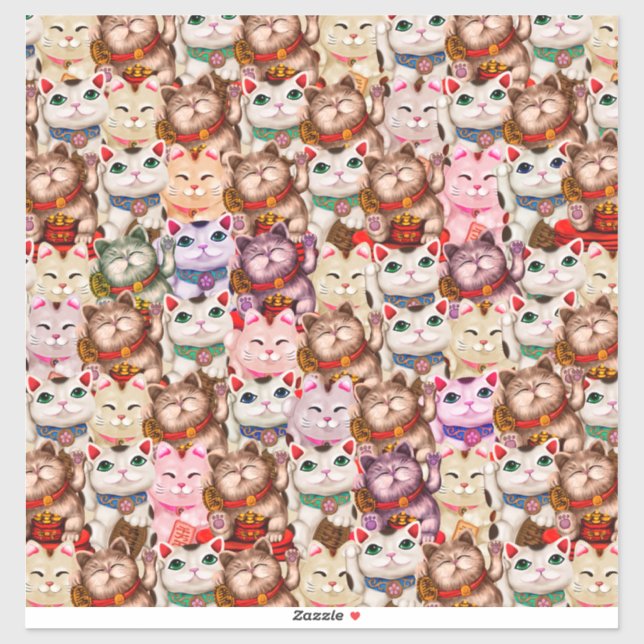 Maneki-neko cats pattern (Sheet)