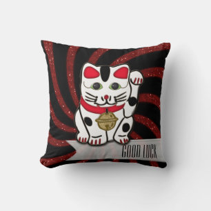 maneki neko cushion