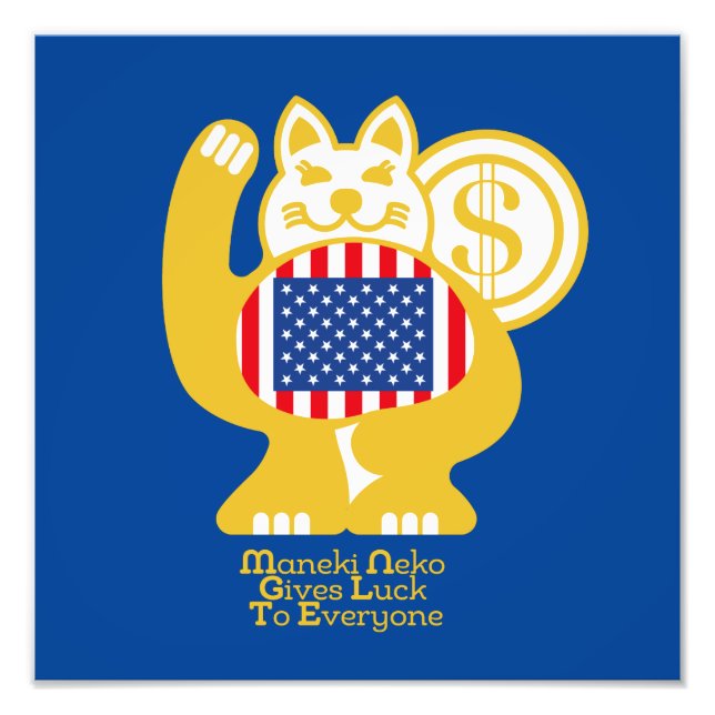 MANEKI NEKO EL GATO DE LA LUCTE / Version USA Photo Print (Front)