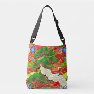 maneki neko japanese print bag