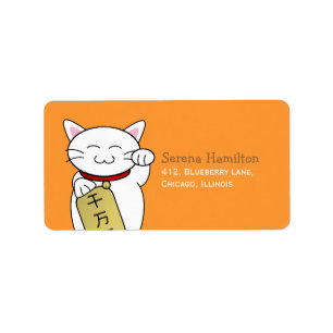 Maneki Neko Label