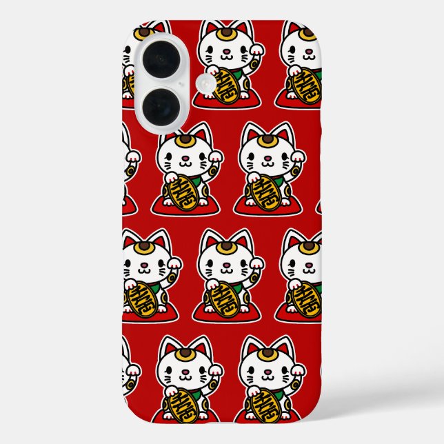 Maneki Neko (Lucky Cat) Case-Mate iPhone Case (Back)