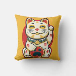 Maneki Neko - Lucky Cat Cushion