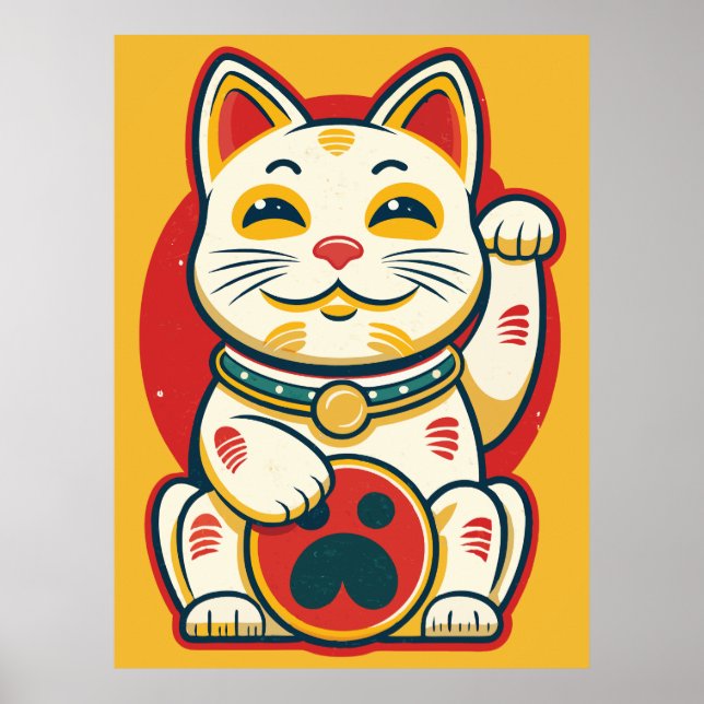 Maneki Neko - Lucky Cat Poster (Front)