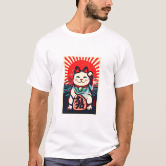 maneki neko lucky cat T-Shirt