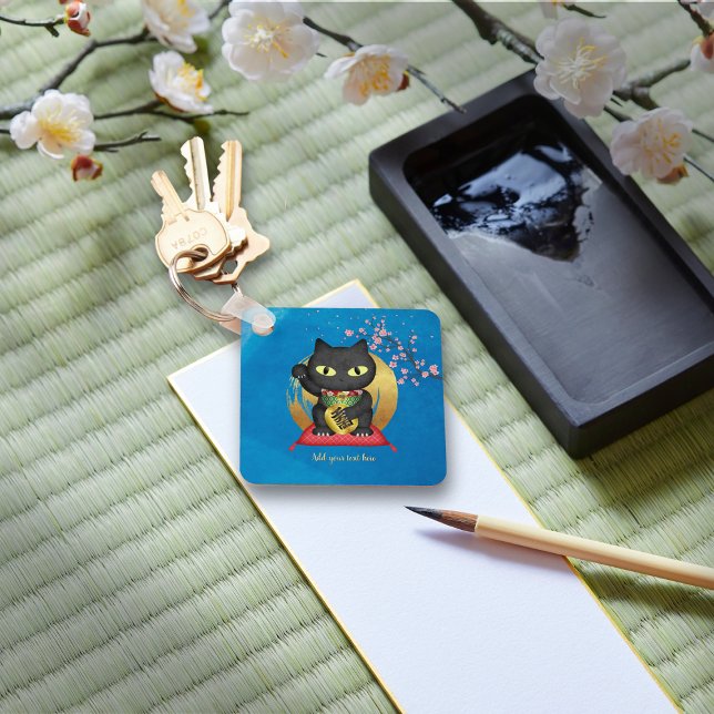 Maneki Neko Lucky Poilue Square Key Ring (Maneki Neko Lucky Poilue Square Keychain)