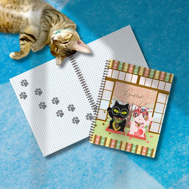 Maneki Neko Lucky Poiluna  Notebook (Maneki Neko Lucky Poiluna Notebook)