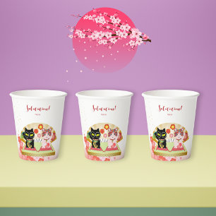Maneki Neko Lucky Poiluna Paper cup