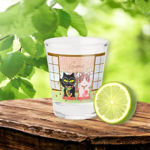 Maneki Neko Lucky Poiluna Shot Glass