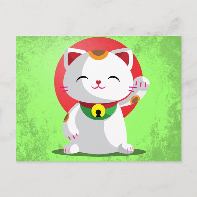 Maneki Neko Postcard (Front)