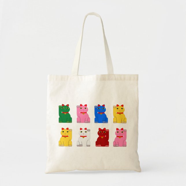 maneki neko tote bag (Front)