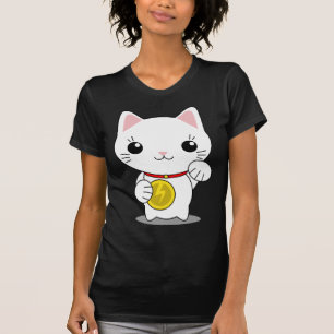 Maneki Neko - White Lucky Cat T-Shirt