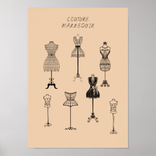 Manequins vintage poster