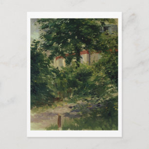 Manet A Corner of the Garden in Rueil, 1882 Postcard