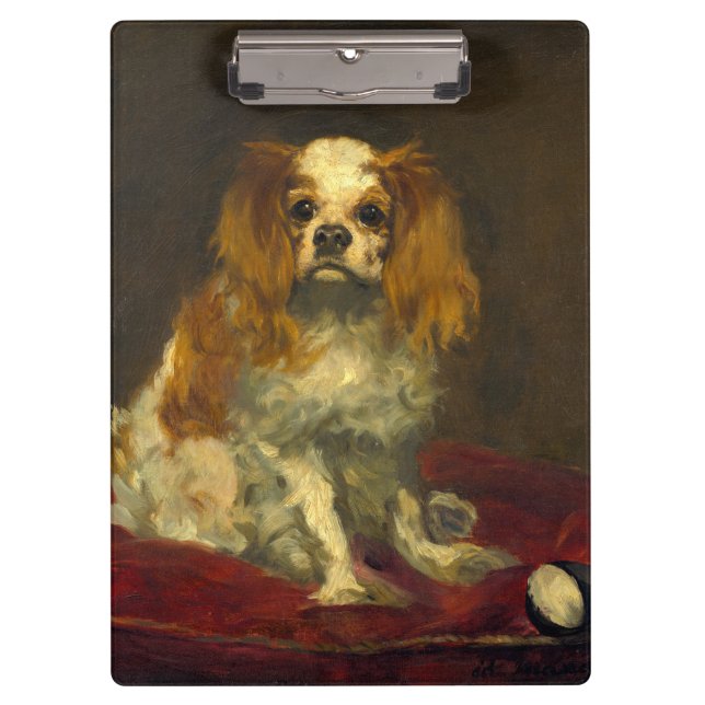 Manet A King Charles Spaniel Clipboard (Front)