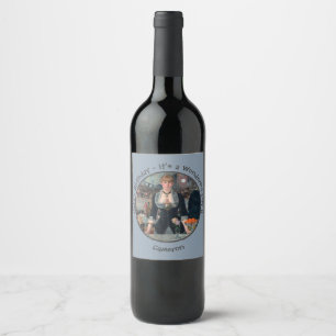 Manet Bar at the Folies-Bergère Party Collection Wine Label