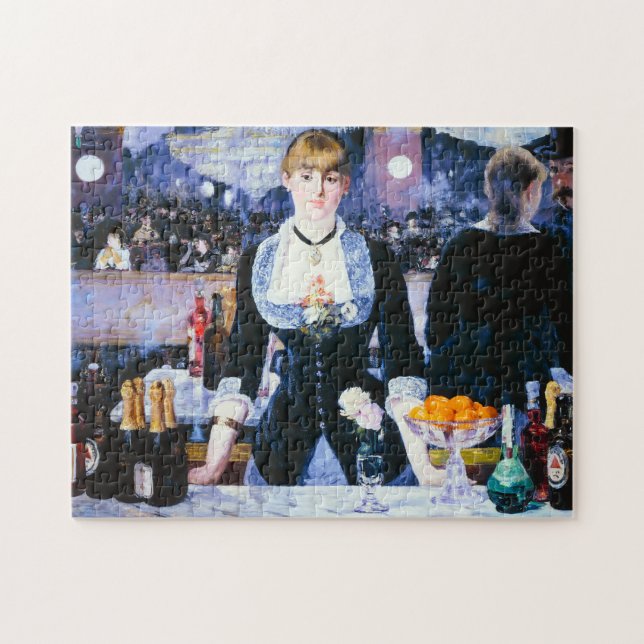 Manet Bar at the Folies Bergere Puzzle (Horizontal)
