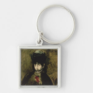 Manet Berthe Morisot Wearing a Veil, 1872 Key Ring