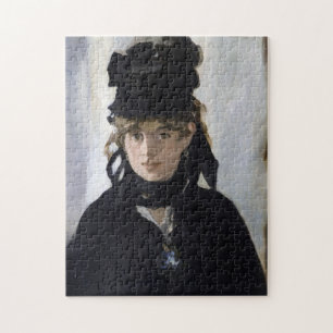 Manet - Berthe Morisot with a bouquet of violets Jigsaw Puzzle