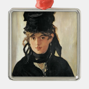 Manet Berthe Morisot with a Bouquet of Violets Metal Ornament