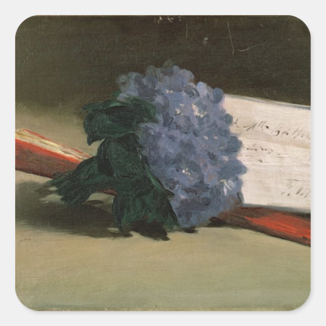Manet | Bouquet of Violets, 1872 Square Sticker (Front)