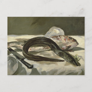 Manet   Eel and Red Mullet, 1864 Postcard