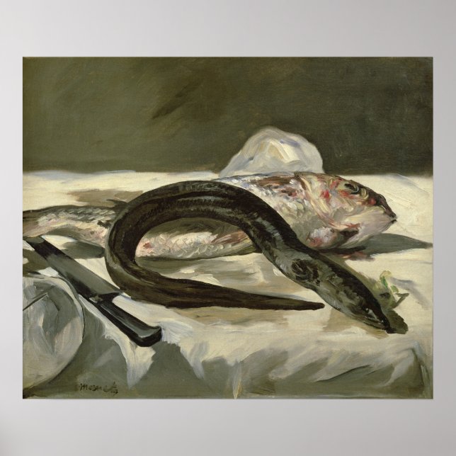 Manet | Eel and Red Mullet, 1864 Poster (Front)