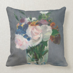 Manet Flowers in a Crystal Vase, c.1882 Cushion