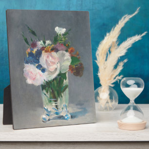 Manet Flowers in a Crystal Vase, c.1882 Plaque