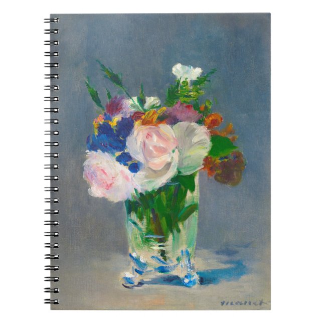 Manet Flowers in a Crystal Vase Notebook (Front)