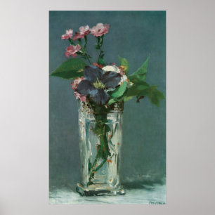 Manet Flowers in a Crystal Vase Poster