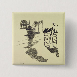 Manet Illustration for 'The Raven' 15 Cm Square Badge