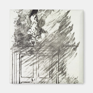 Manet Illustration for 'The Raven' Magnet