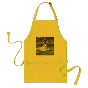 Manet Impressionist French family in garden Standard Apron