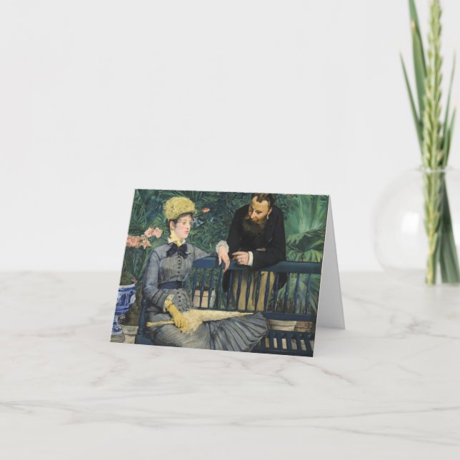 Manet,  In the Conservatory Card (Front)