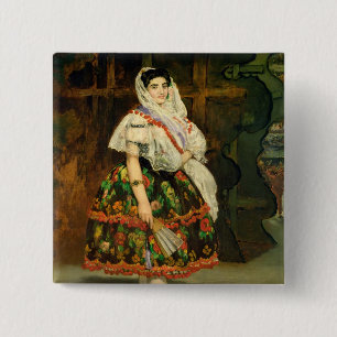 Manet Lola de Valence, 1862 15 Cm Square Badge