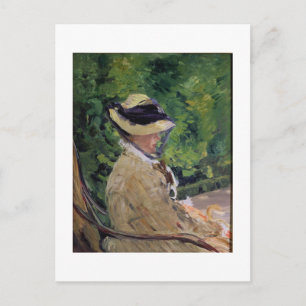 Manet Madame Manet at Bellevue Postcard